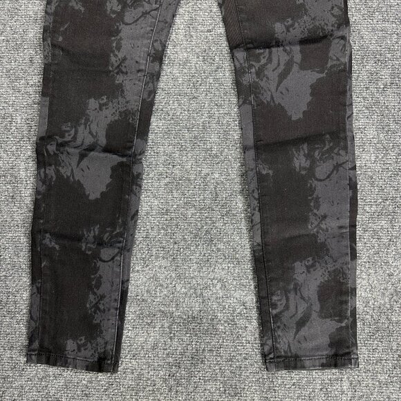 The Kooples Jeans Womens 24 Short Fit Cotton Stretch Black Gray Camouflage - Picture 2 of 8